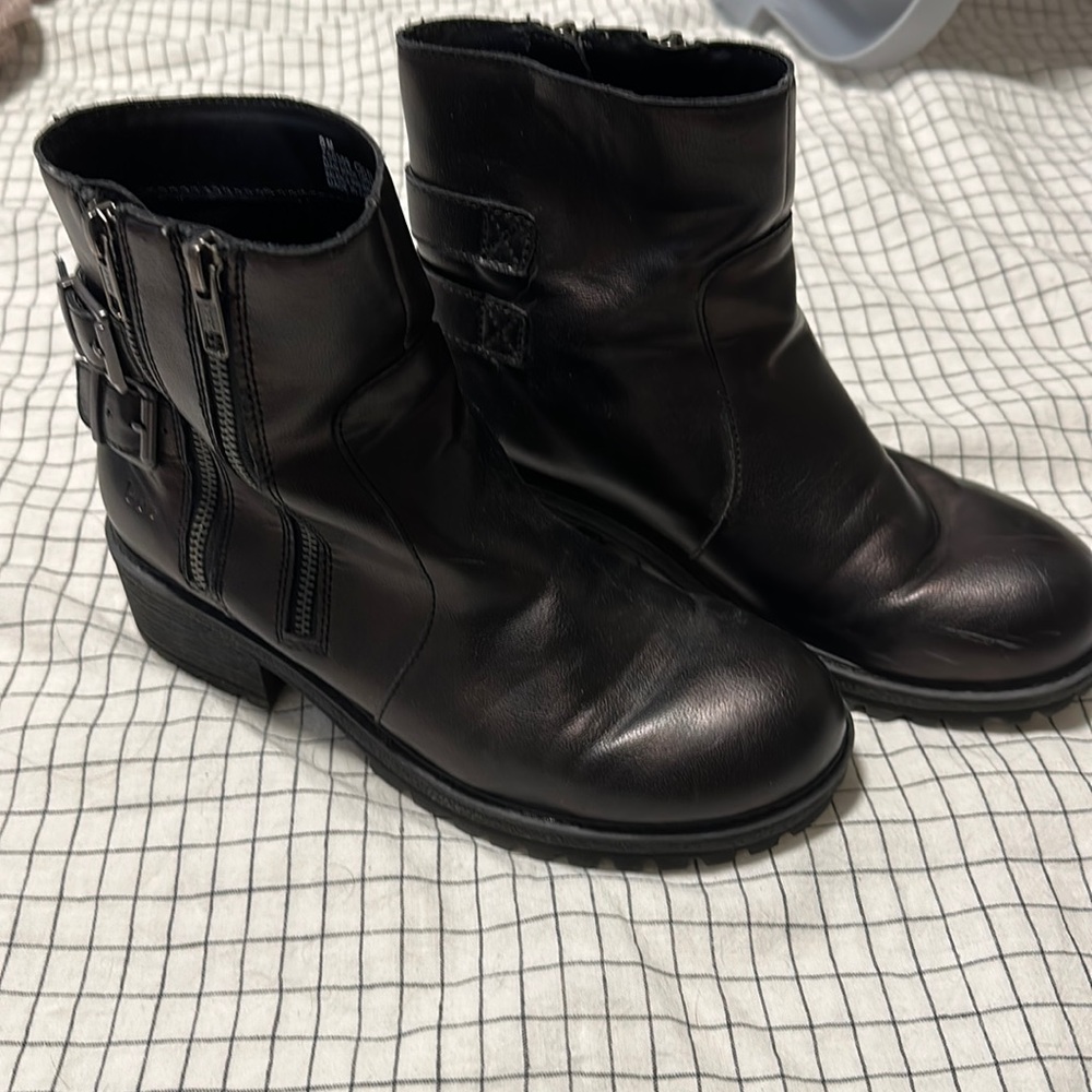 Metallic Combat Boots